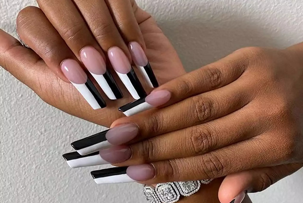 Black and White Nails